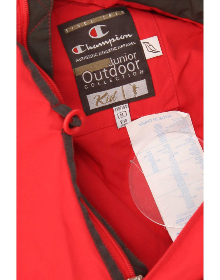 Champion drenge polstret frakke 9-10 år medium rød nylon