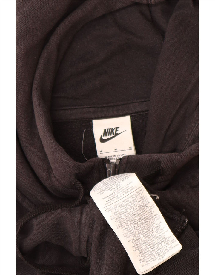 Nike hættetrøje med lynlås til mænd mellem sort bomuld