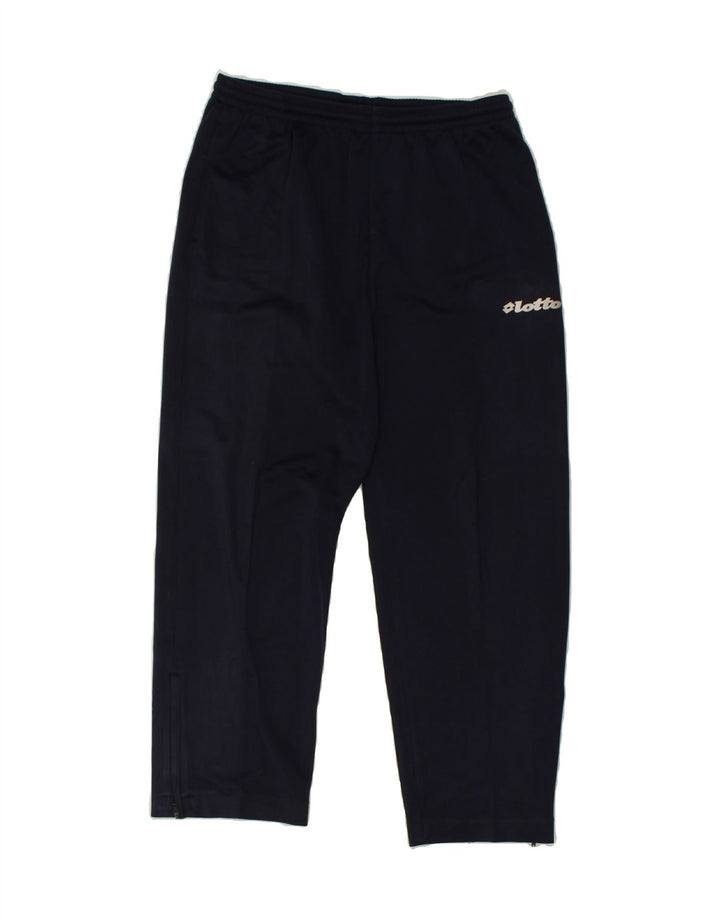 LOTTO Mens Tracksuit Trousers UK 40/42 Medium Navy Blue Polyester | Vintage Lotto | Thrift | Second-Hand Lotto | Used Clothing | Messina Hembry 