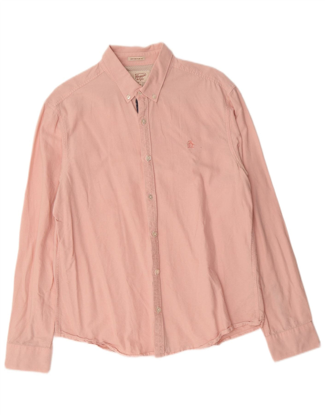 Penguin Heritage Slim Fit Skjorte Large Pink Bomuld