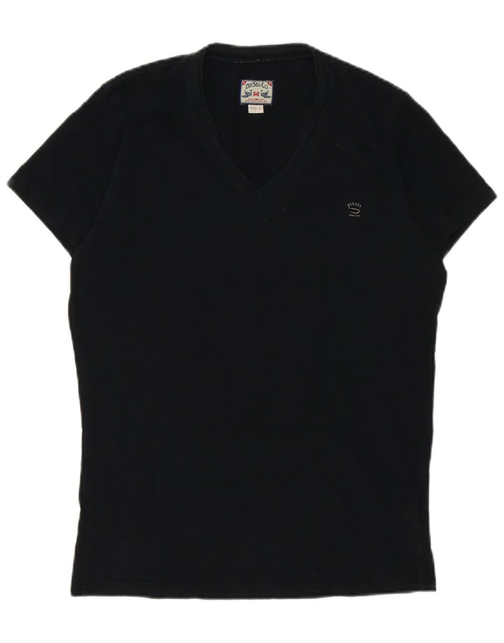 Diesel Herre T-Shirt Top Lille Sort Bomuld