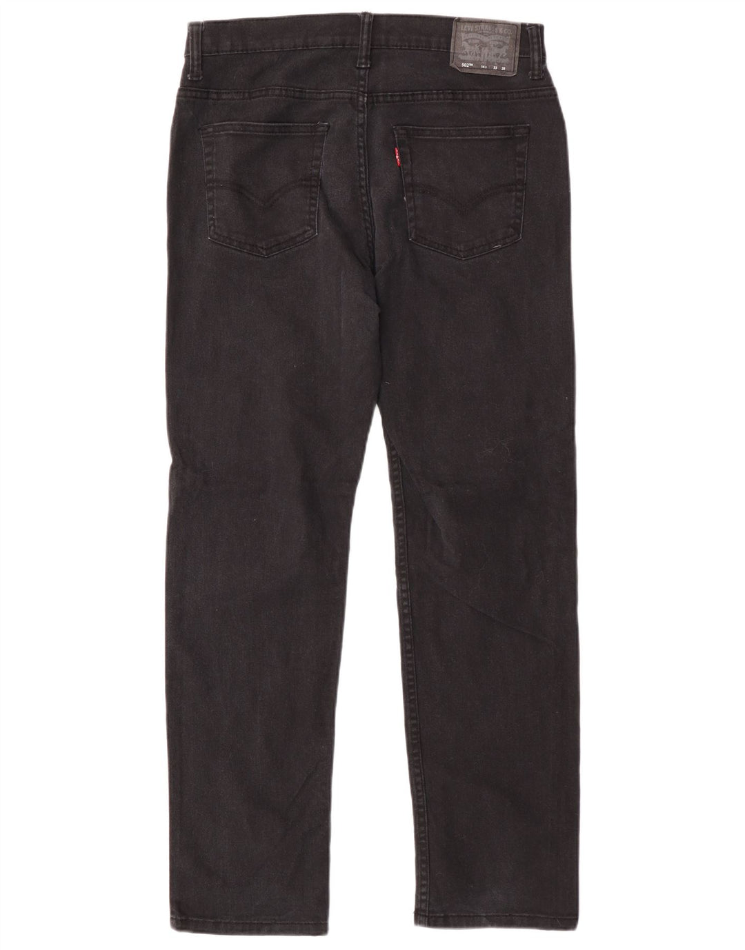 Levi's Boys 502 Regular Tapered Jeans 13-14 år W33 L28 Sort bomuld