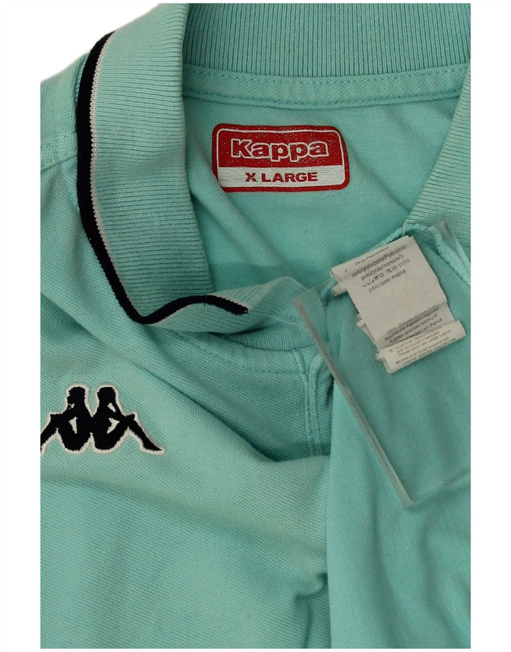 Kappa herre poloshirt XL turkis bomuld