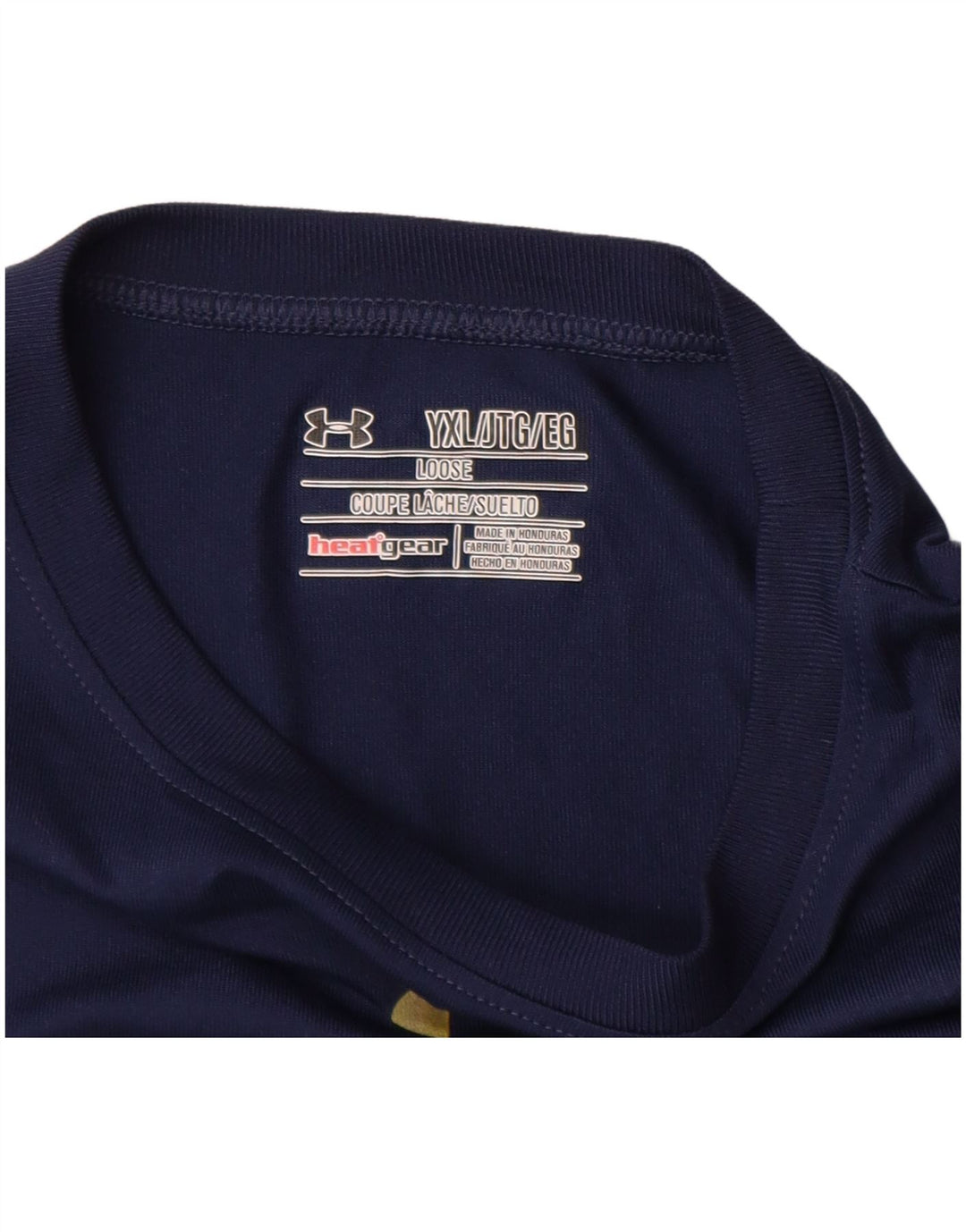 UNDER ARMOUR Drenge løs grafisk T-shirt top 13-14 år XL marineblå