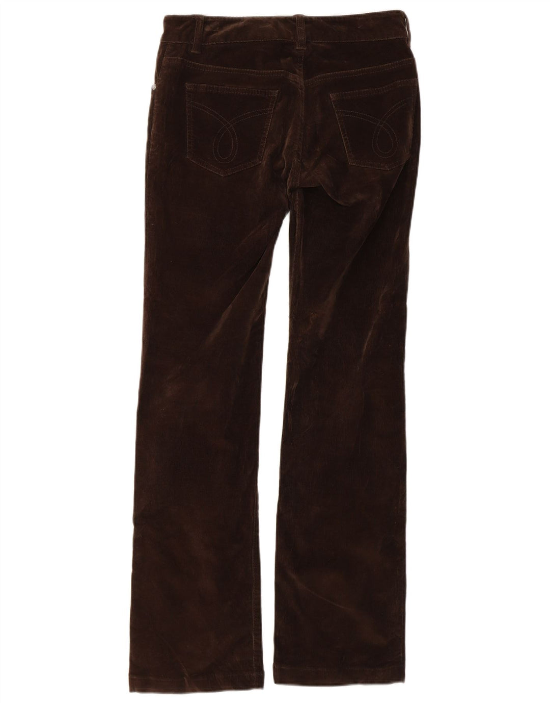 CALVIN KLEIN Dame Bootcut Corduroy Bukser W27 L30 Brun Bomuld