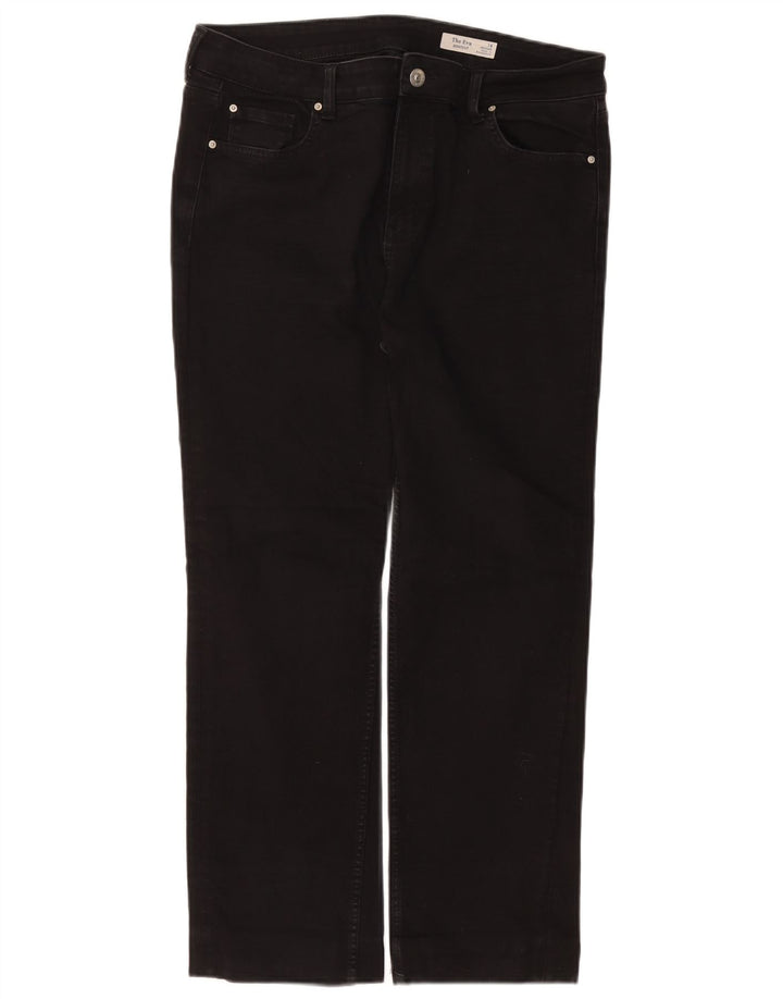 Marks & Spencer Dame Eva Regular Bootcut Jeans UK 18 XL W36 L27 Sort