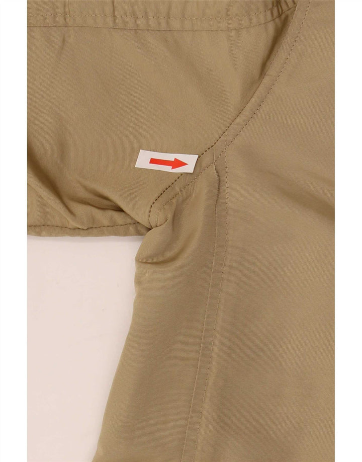 Massimo Dutti Dame Hætte Oversized Parka Jacket UK 6 XS Khaki