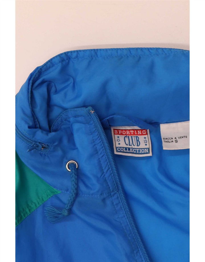 Sporting Club Herre Hættetrøje Regnjakke UK 36 Small Blue Colourblock