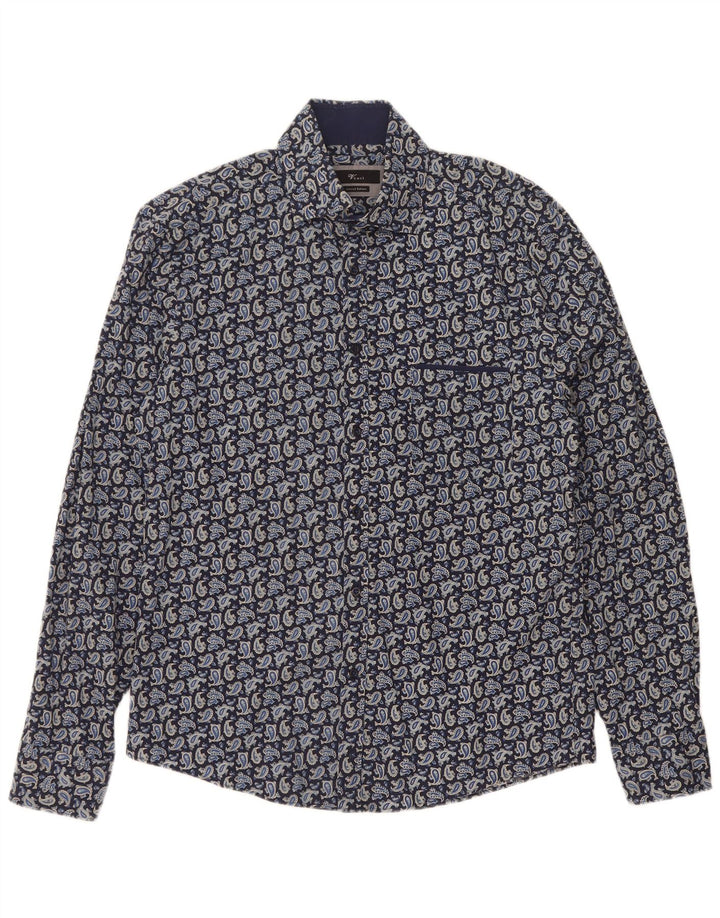 Venti Herre Limited Edition skjorte Medium Navy Blue Paisley Cotton