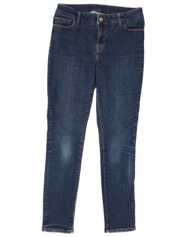 Besætningstøj Dame Skinny Jeans UK 12 Medium W30 L28 Marineblå Bomuld
