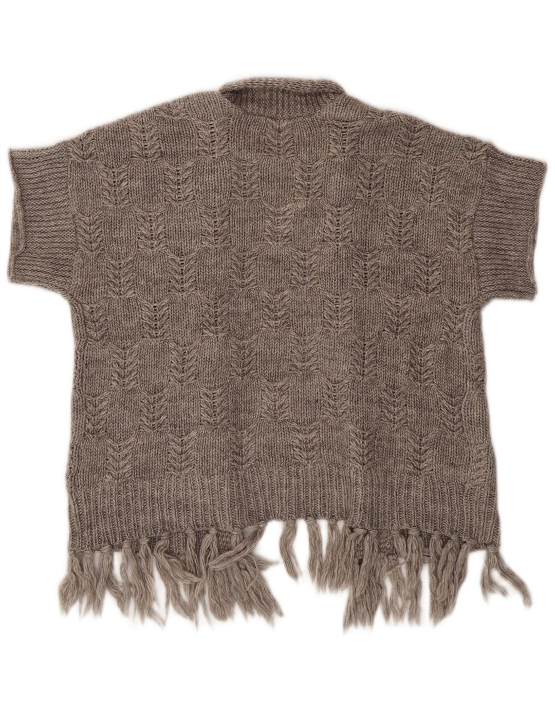 Marks & Spencer Dame Kortærmet Åben Cardigan Sweater UK 14 Medium Grey