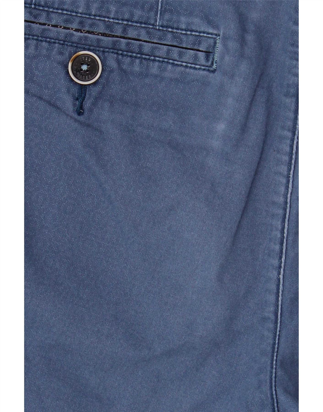 Ted Baker Herre Chino Shorts W32 Medium Blue Geometrisk Bomuld