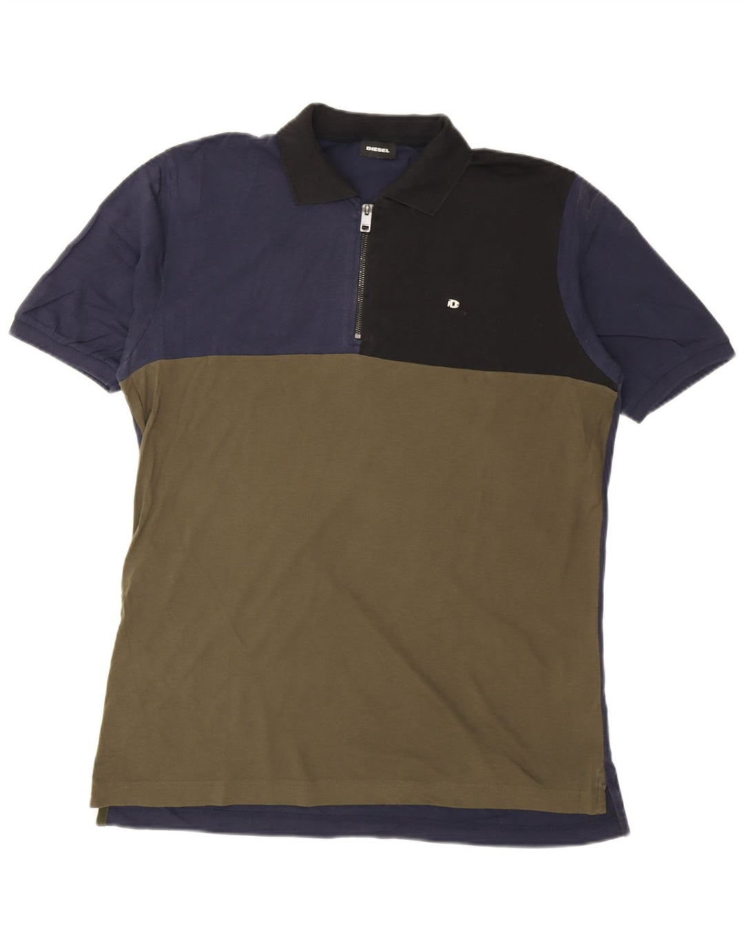 Diesel Polo Shirt til mænd XL Flerfarvet Colourblock Bomuld