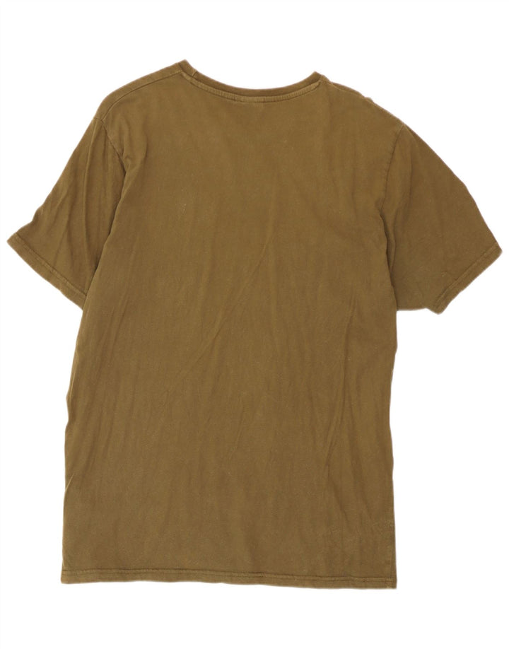 Ellesse Herre T-Shirt Top XL Khaki Bomuld