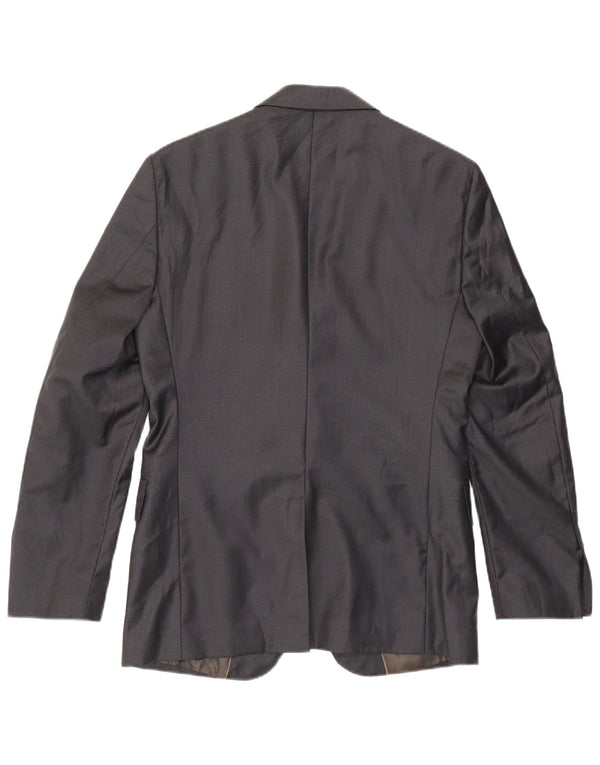 Zara Herre 2 Buttons Classic Fit Blazer Jacket EU 46 Small Grey Uld