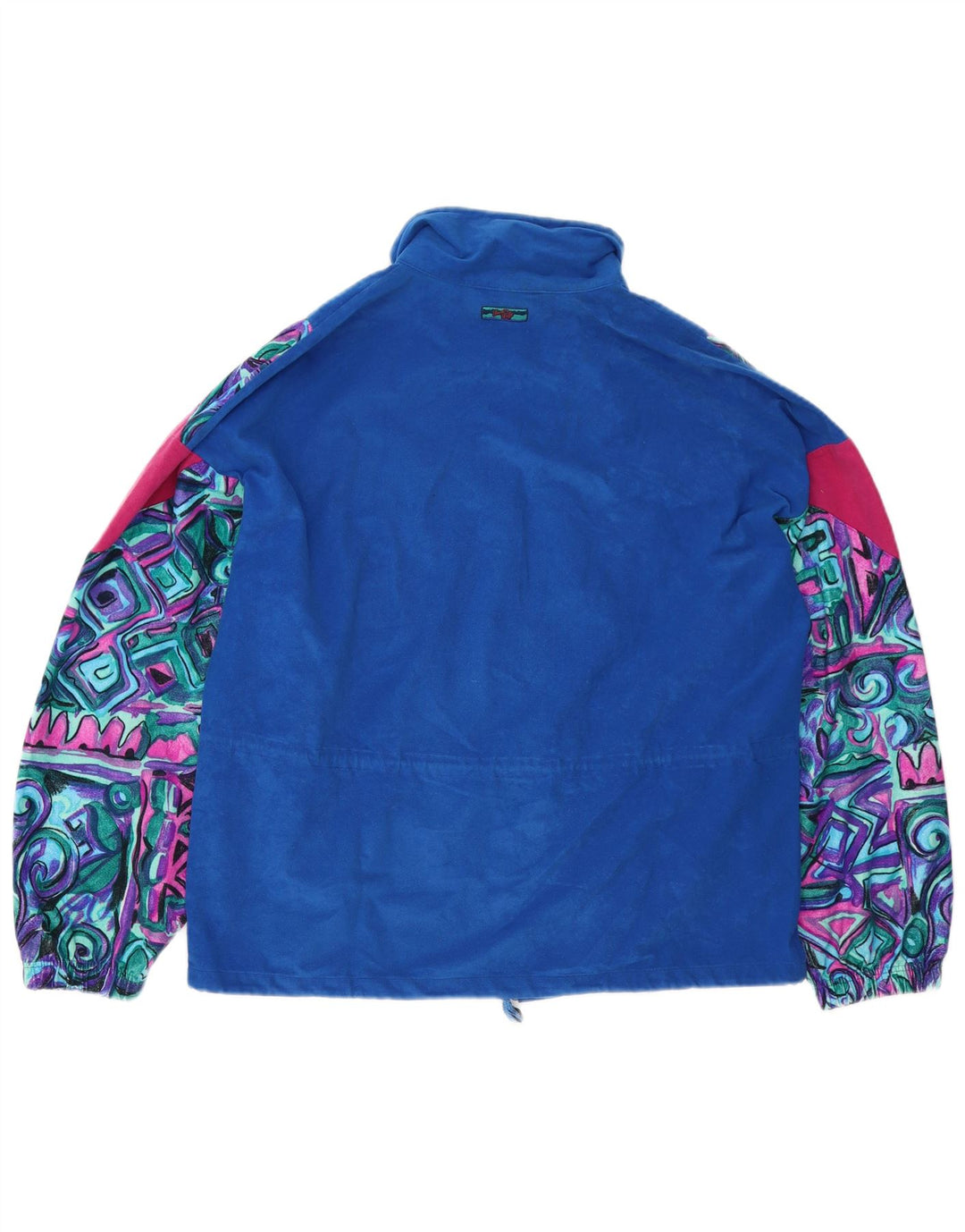 Terinda Womens Oversized træningsdragt Topjakke UK 14 Medium Blue Geometric