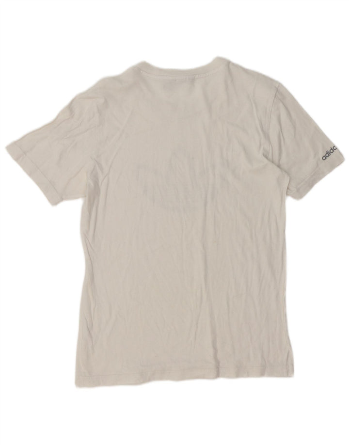 ADIDAS Grafisk T-shirt top XS til mænd Hvid
