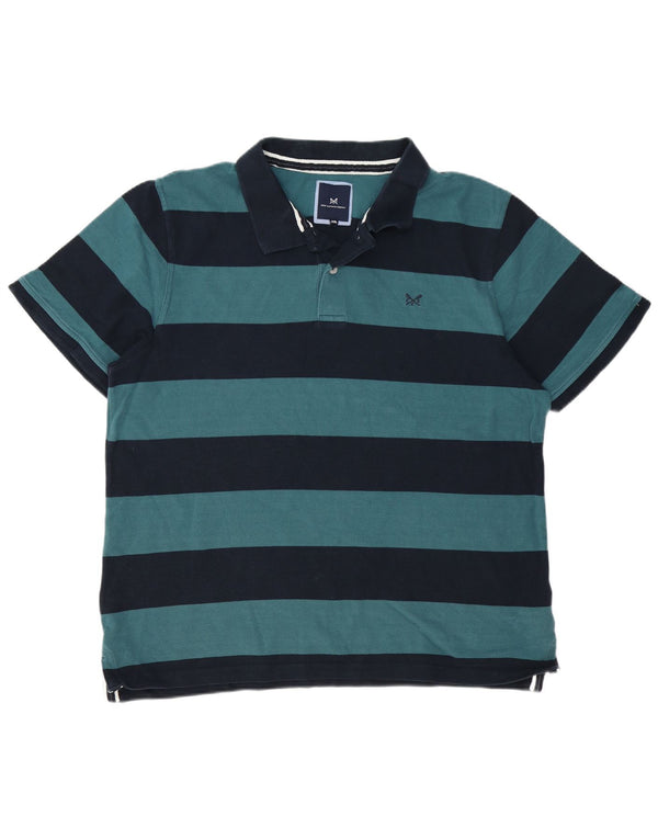 Crew Clothing Herre Polo Shirt 3XL Blå Stribet Bomuld