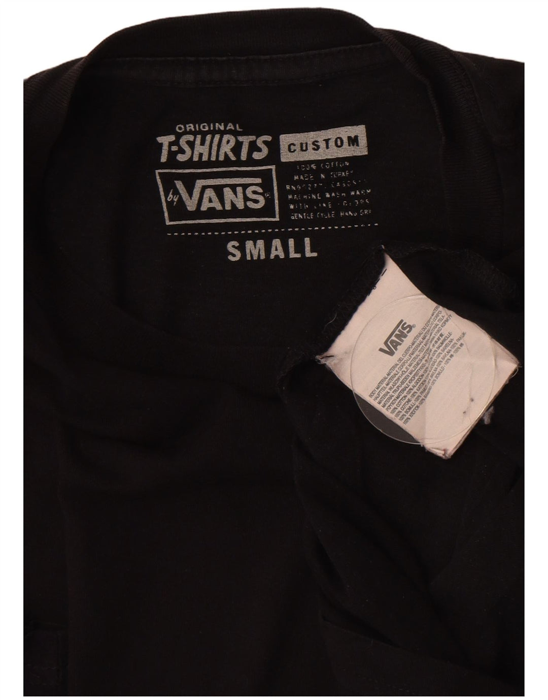 Vans Herre grafisk T-shirt Top Lille sort blomstret bomuld