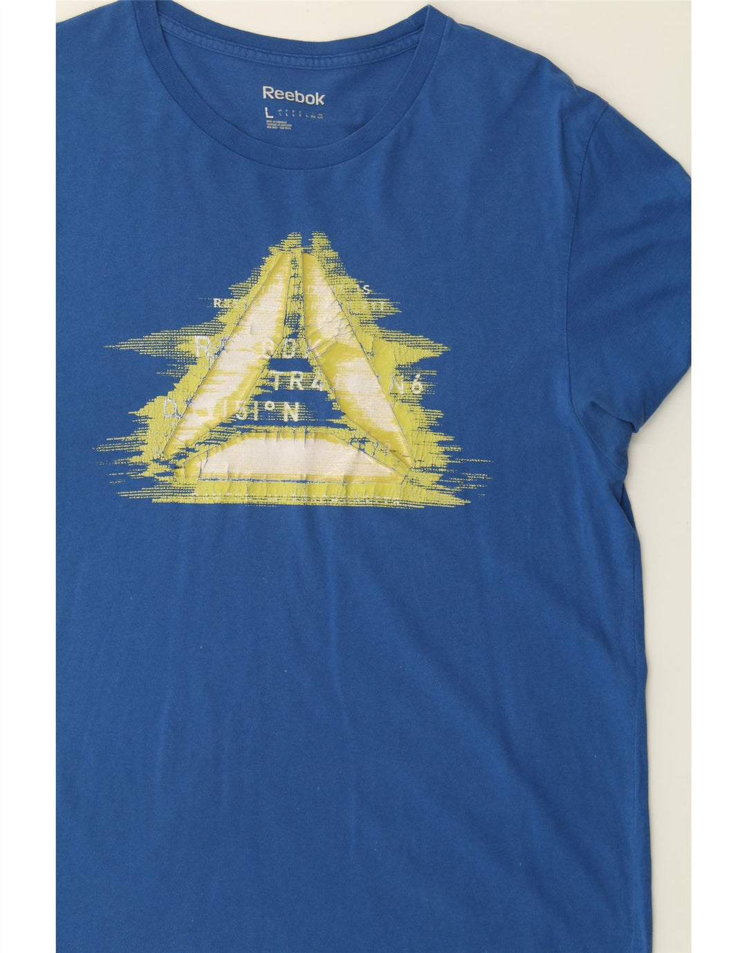 REEBOK Mens Graphic T-Shirt Top Large Blue Cotton Vintage Reebok and Second-Hand Reebok from Messina Hembry 