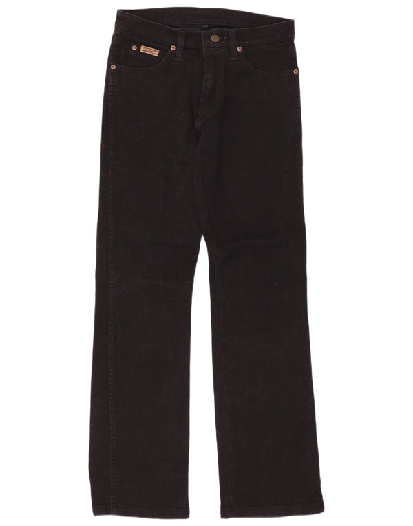 Wrangler Dame Hipster Bootcut Jeans US 10 Medium W28 L32 Sort Bomuld