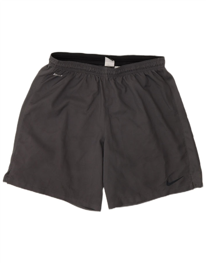 Nike Herre Dri Fit Sportshorts 2XL Grå Polyester