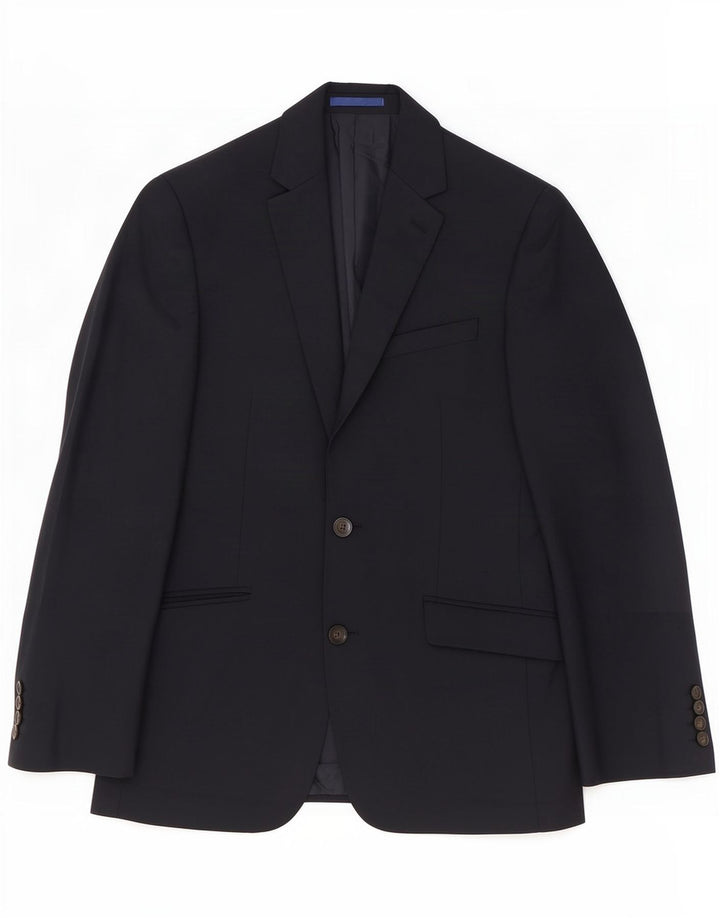 Marks & Spencer Herre 2-knaps blazerjakke UK 36 Lille sort polyester