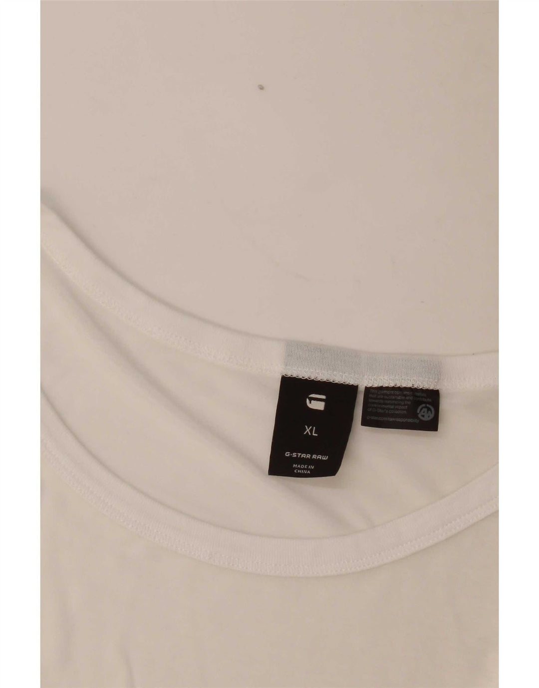 G-Star Herre T-Shirt Top XL Hvid