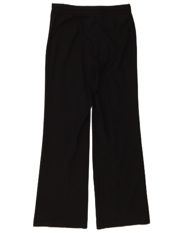 Marks & Spencer Womens Wide Leg Casual Trousers UK 10 Small W28 L31 Black