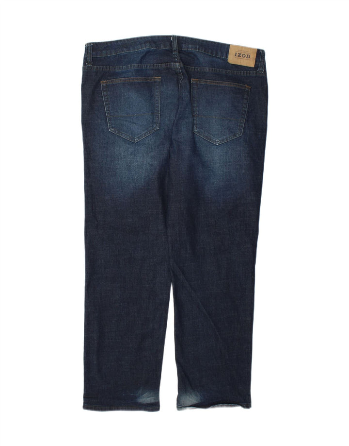 IZOD Mens Straight Jeans W38 L30 Navy Blue Cotton Vintage Izod and Second-Hand Izod from Messina Hembry 