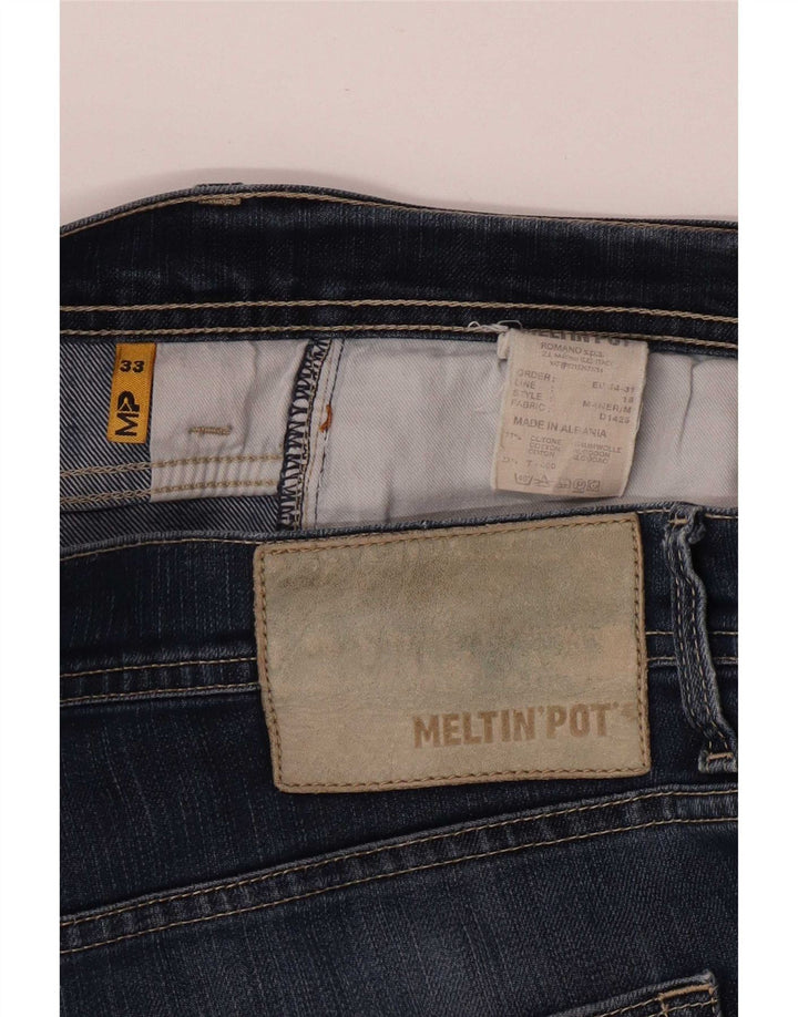 Meltin' Pot Herre Slim Jeans W33 L32 Blå Bomuld