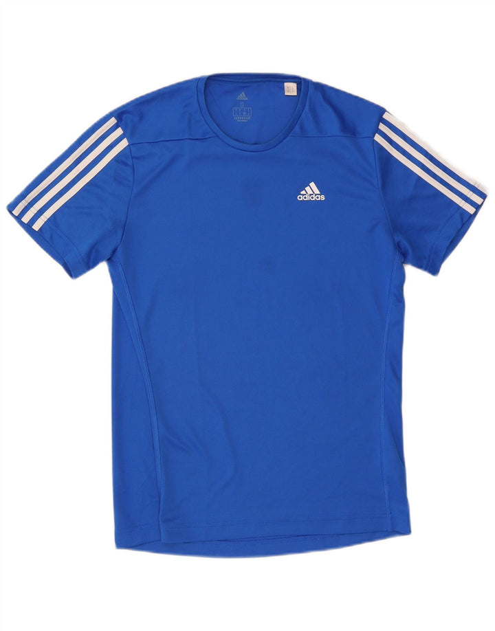 ADIDAS Aeroready T-shirt top til mænd, lille blå polyester