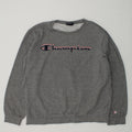 CHAMPION Boys Graphic Sweatshirt Jumper 13-14 Years XL Grey Cotton | Vintage Champion | Thrift | Second-Hand Champion | Used Clothing | Messina Hembry 