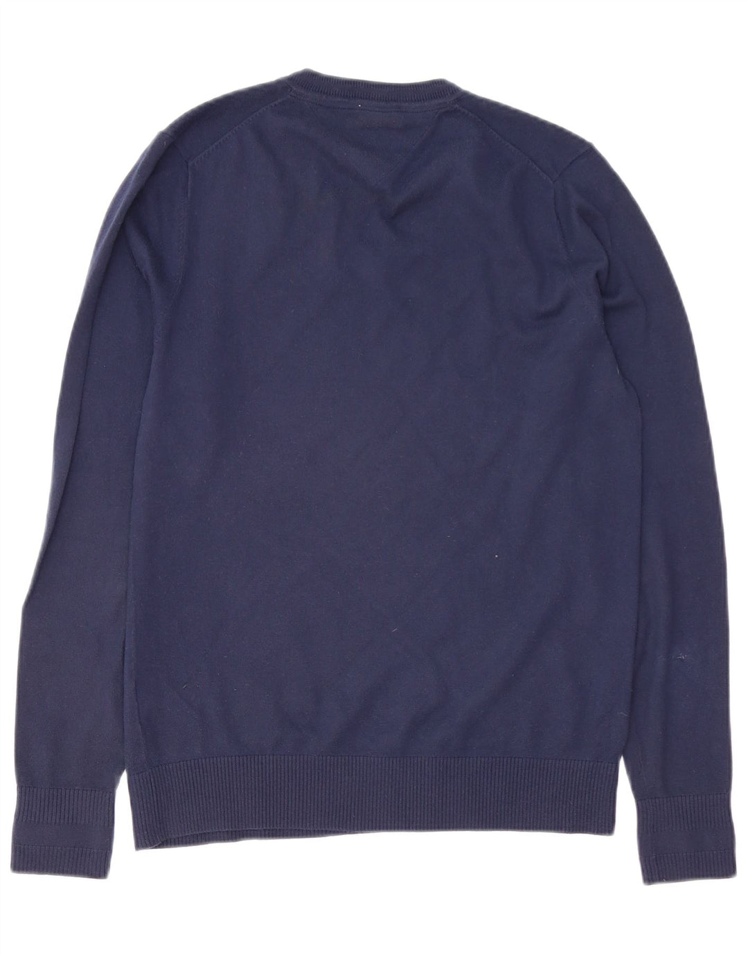 TOMMY HILFIGER Herre V-hals sweater Medium marineblå bomuld