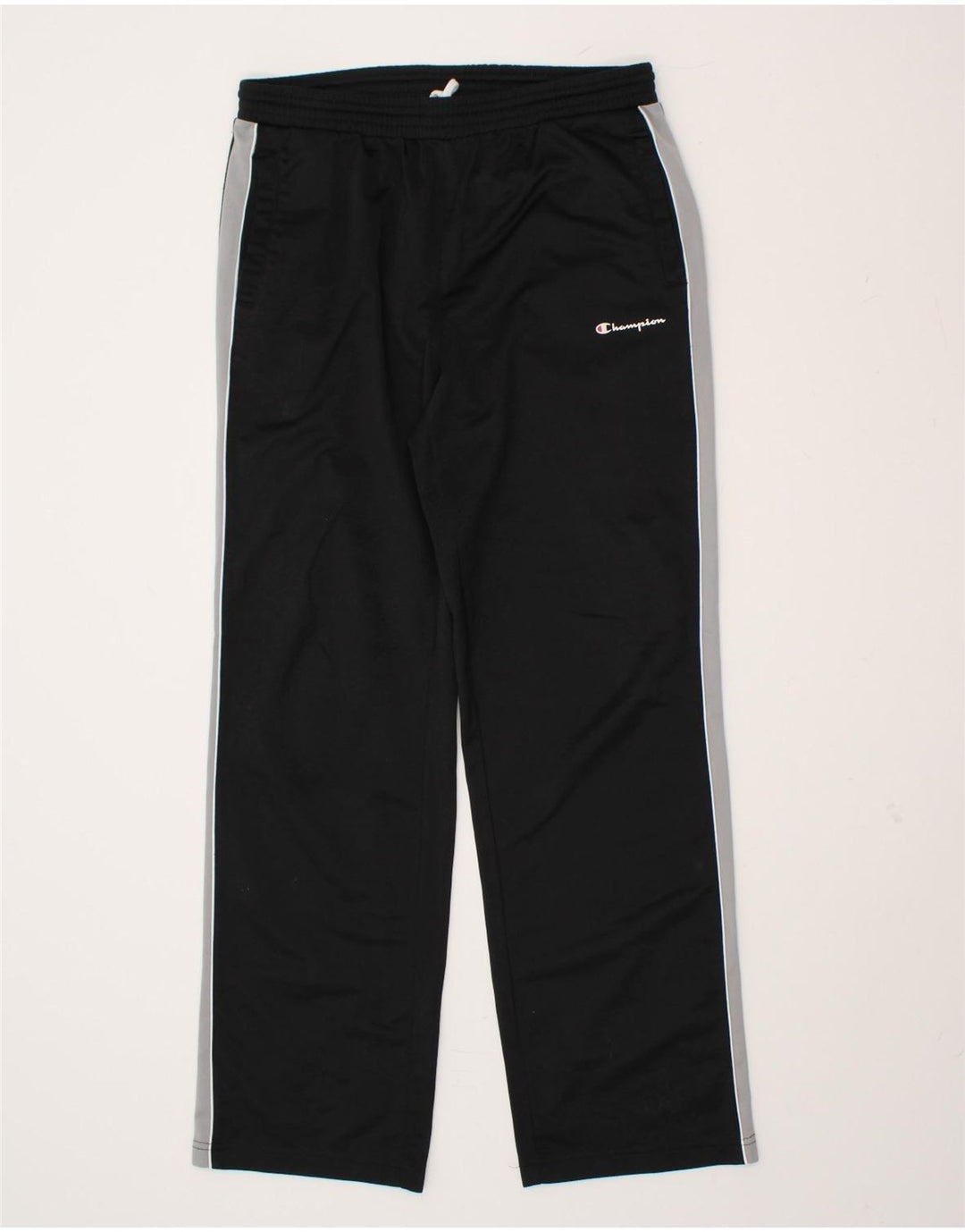 CHAMPION Mens Tracksuit Trousers Medium Black Colourblock Polyester Vintage Champion and Second-Hand Champion from Messina Hembry 