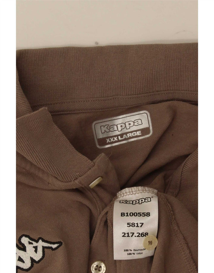 Kappa herre poloshirt 3XL brun bomuld