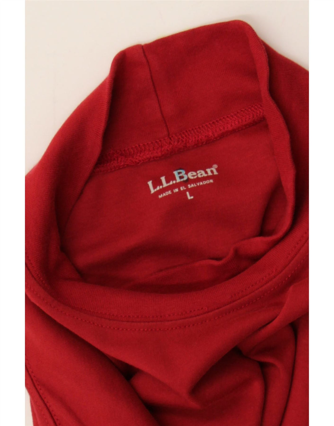 L.L.BEAN Mens Top Long Sleeve Large Red Cotton Vintage L.L.Bean and Second-Hand L.L.Bean from Messina Hembry 