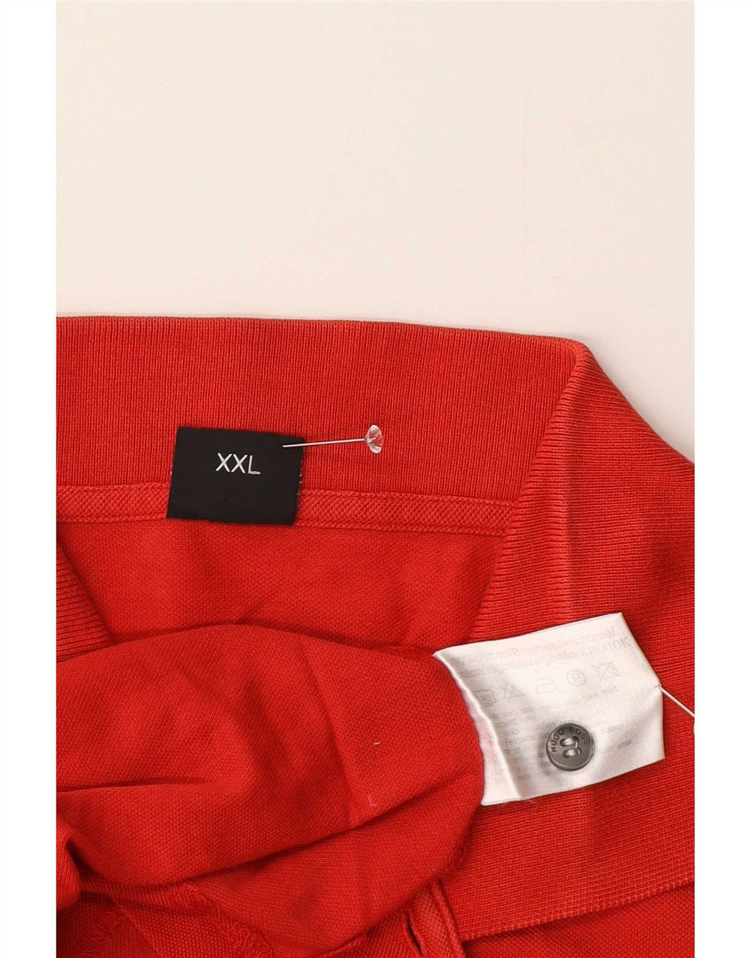 Hugo Boss herre poloshirt 2XL rød bomuld