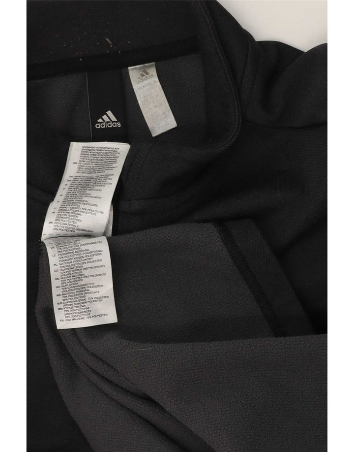 Adidas Pullover med lynlås til herrer træningsdragt Top XL Grå Polyester