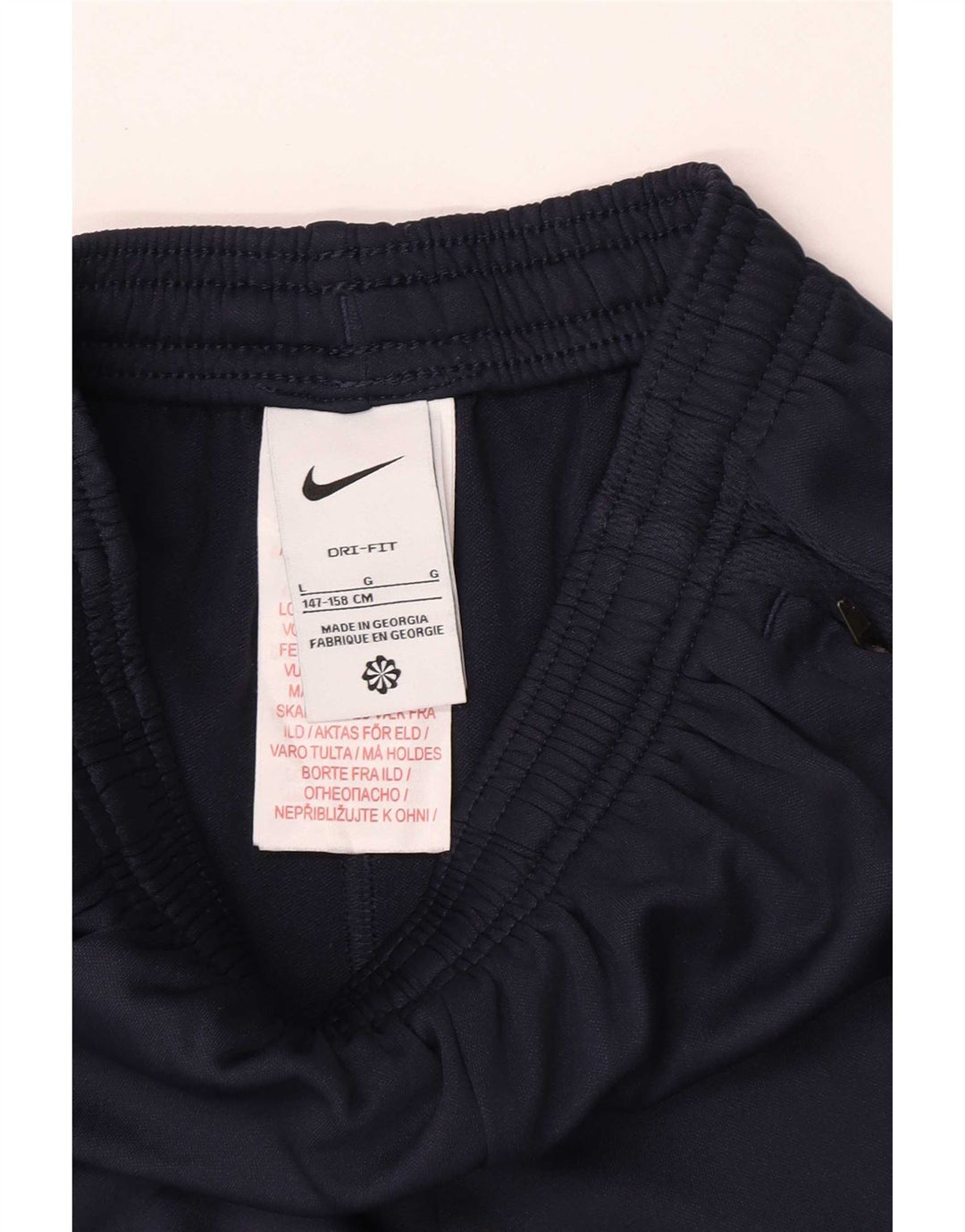 Nike Træningsdragtsbukser til drenge 12-13 år Stor marineblå polyester