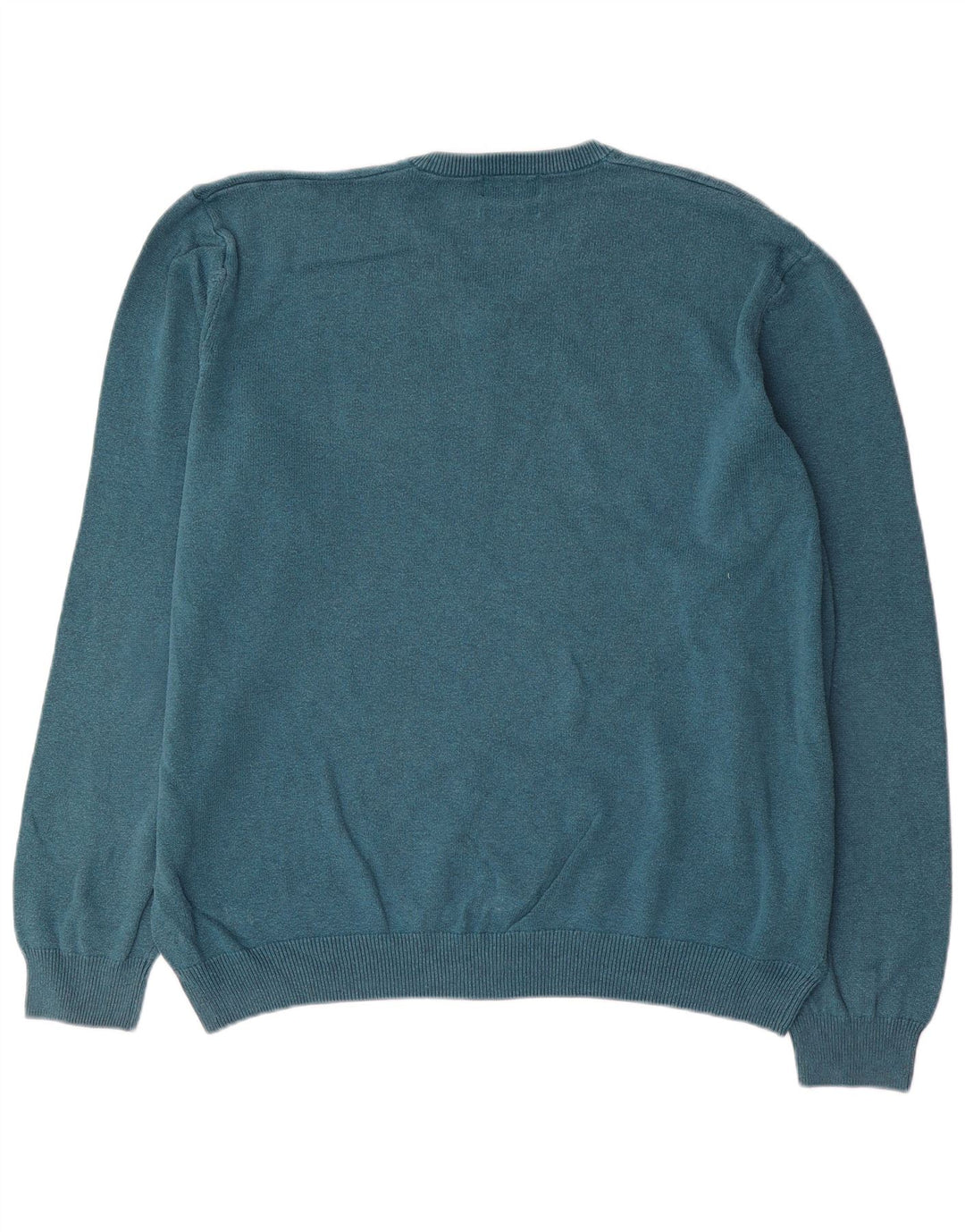 Marks & Spencer Herre V-hals sweater 2XL Blå Bomuld
