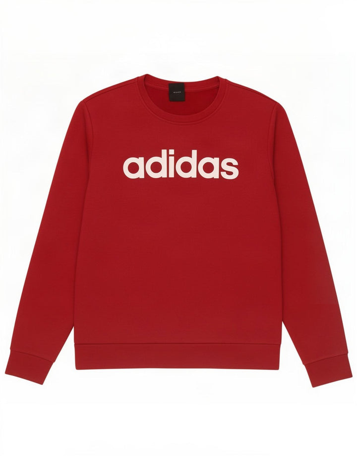 Adidas Graphic Sweatshirt Jumper UK 12/14 Medium Rød