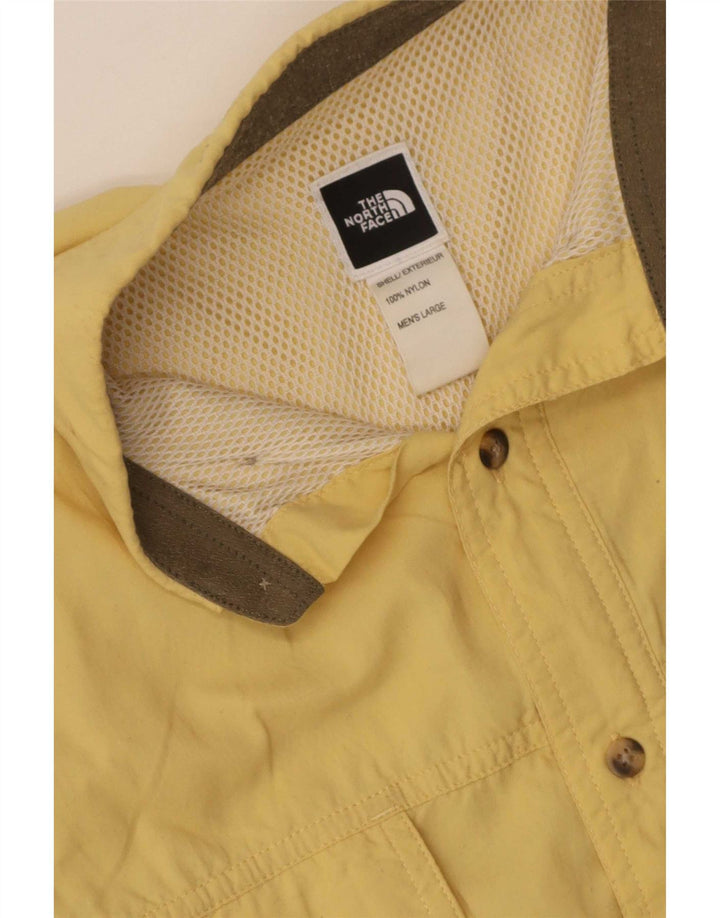 The North Face Herre grafisk skjorte stor gul nylon