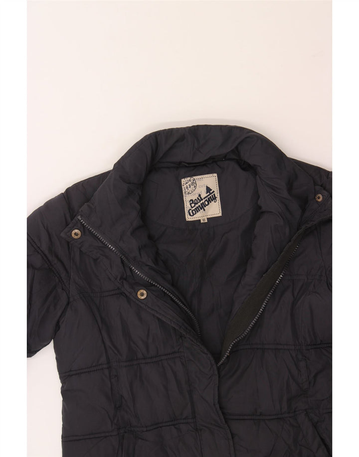 BEST COMPANY Girls Padded Coat 9-10 Years Navy Blue Vintage Best Company and Second-Hand Best Company from Messina Hembry 