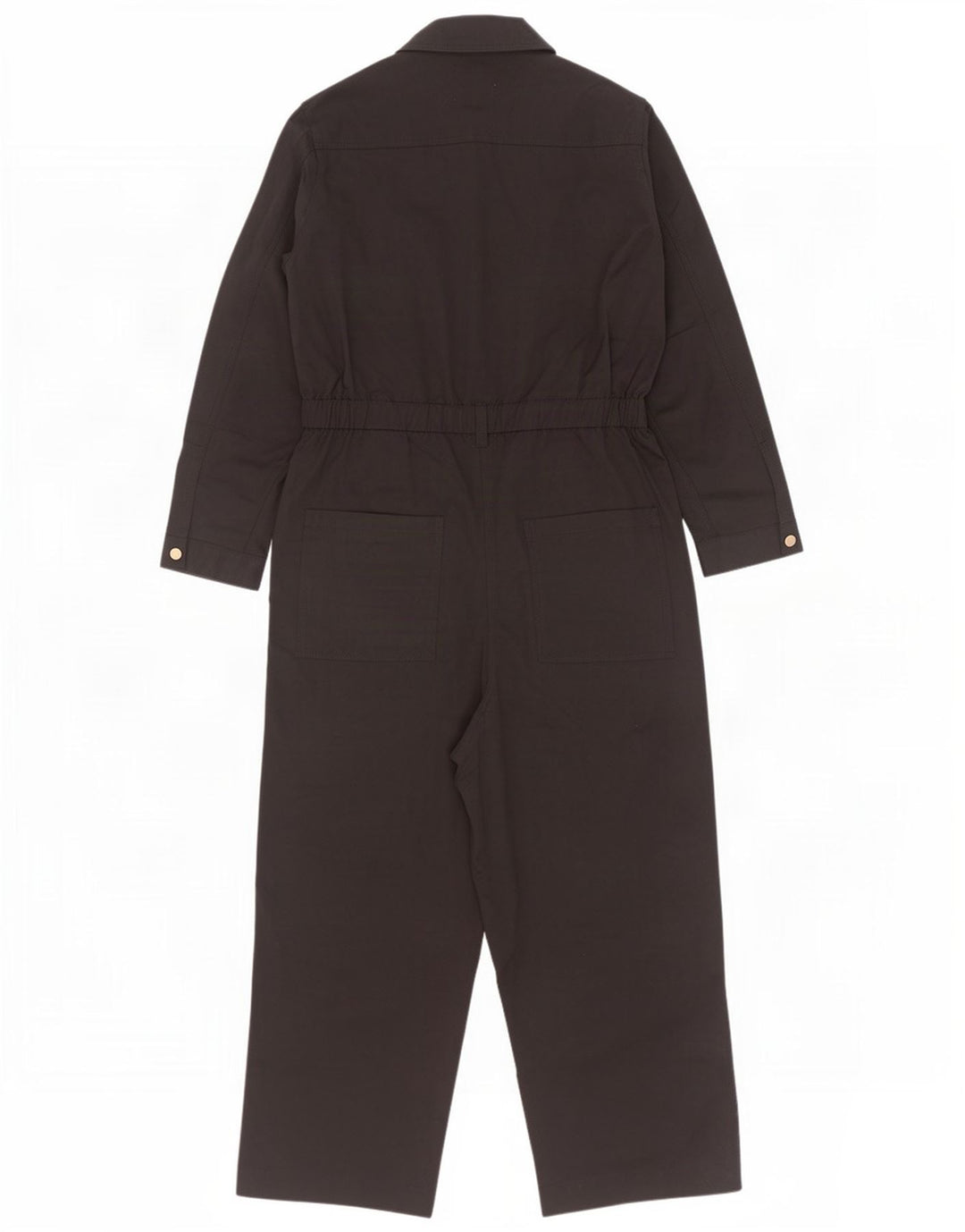Zara Dame Langærmet Jumpsuit UK 16 Large Black