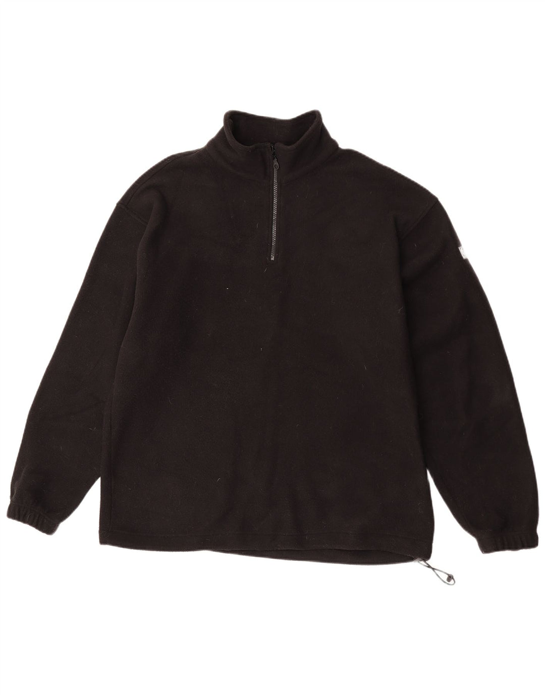Sergio Tacchini herre lynlås hals fleece jumper stor sort polyester