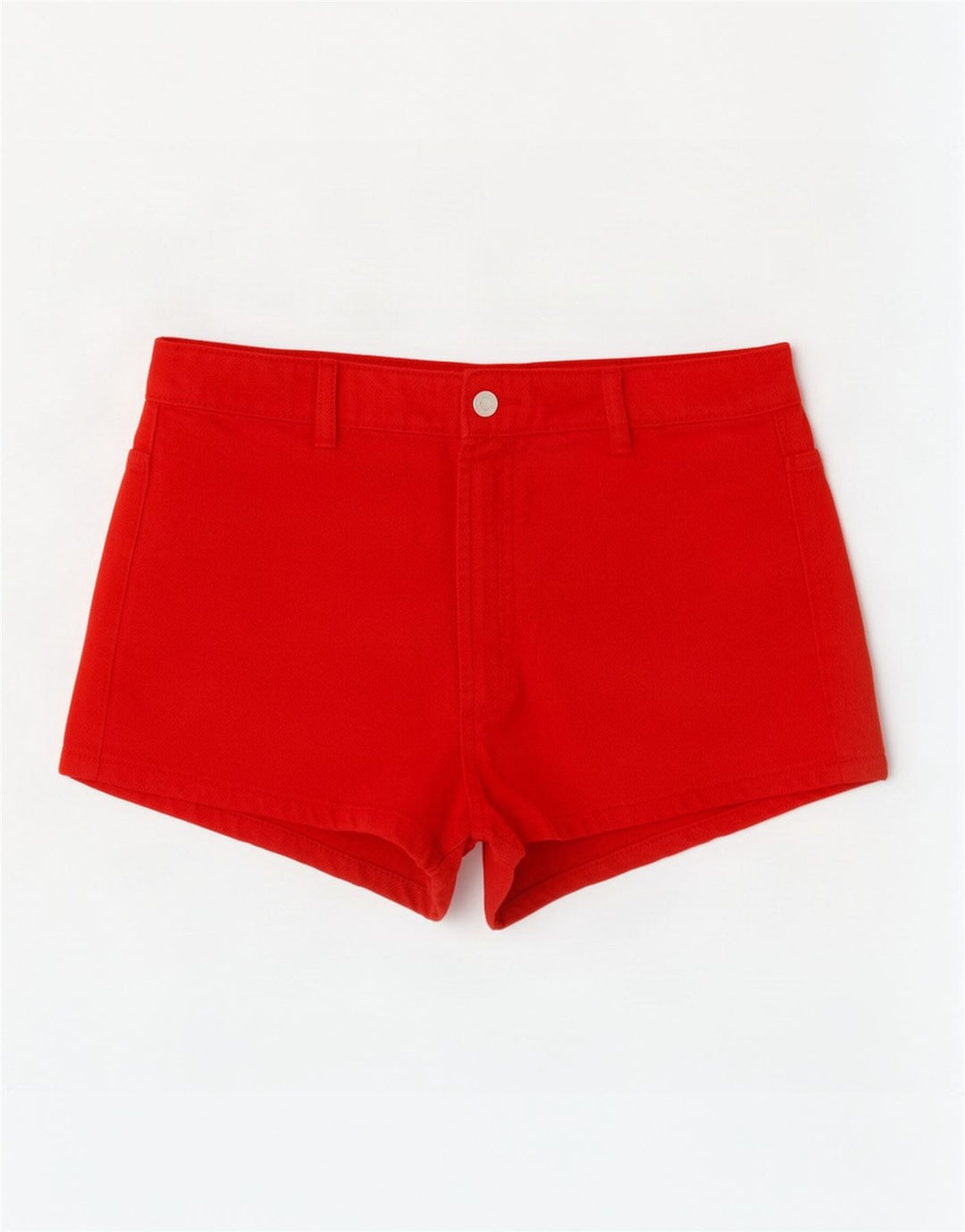 Zara Womens Casual Shorts EU 38 Small W28 Red Bomuld