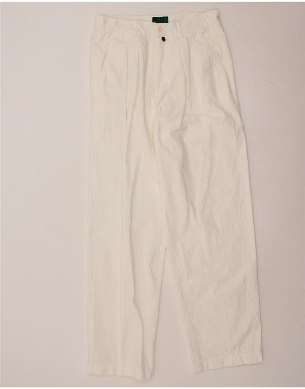 BEDSTE FIRMA Herre Pegged Chino Bukser W32 L32 Hvid