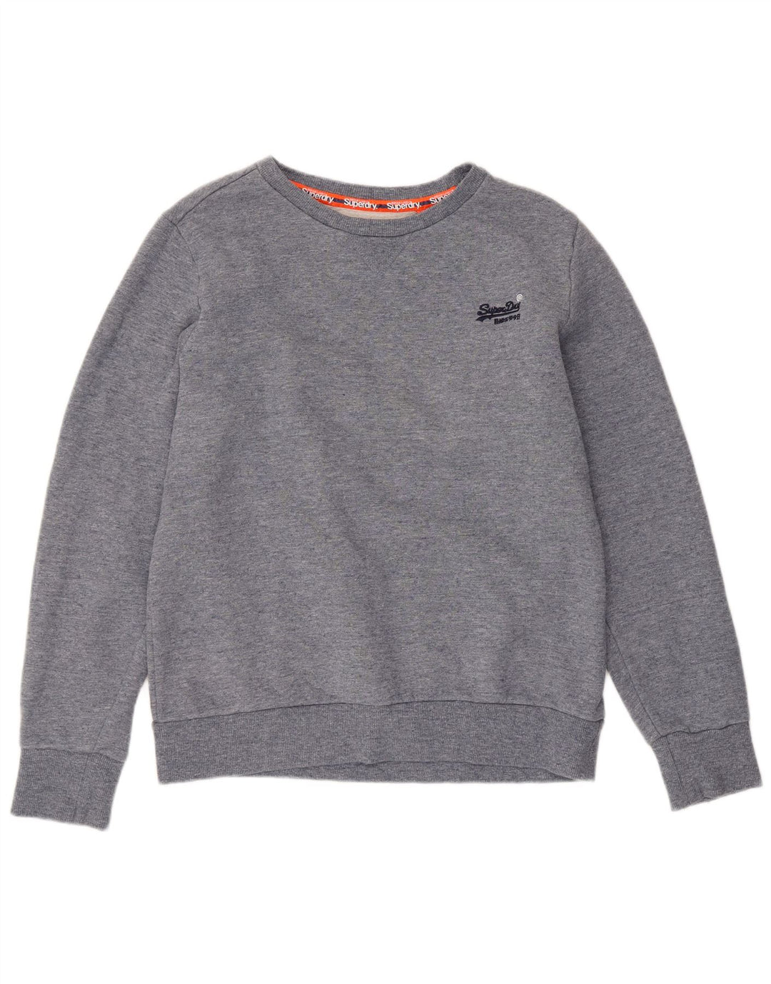 SUPERDRY Dame Sweatshirt Jumper UK 18 XL Grå Bomuld