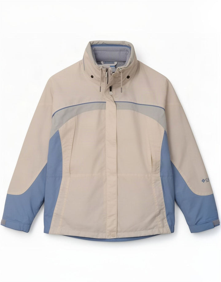 Columbia Womens Interchange Windbreaker Jacket UK 16 Large White